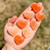 Orange Selenite Heart - Polished Peach Selenite Crystal 