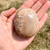 Peach Moonstone Palm Stone 
