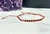 Carnelian & Rhodonite MiyuKi Seed Adjustable Bracelet 