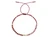Carnelian & Rhodonite MiyuKi Seed Adjustable Bracelet 