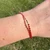 Carnelian & Rhodonite MiyuKi Seed Adjustable Bracelet 