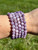 Faceted Lepidolite Elastic Bracelet - 6mm and 8mm Beads 