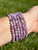 Faceted Lepidolite Elastic Bracelet - 6mm and 8mm Beads 