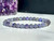 Tanzanite Elastic Bracelet - Gemstone 6mm and 8mm Beads 