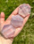 Yttrium Fluorite Gem Shaped Hexagon - Lavender Fluorite Crystal 