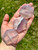Yttrium Fluorite Gem Shaped Hexagon - Lavender Fluorite Crystal 