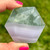 Yttrium Fluorite Gem Shaped Hexagon - Lavender Fluorite Crystal 