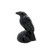 Black Obsidian Raven - Polished Stone Figurine 