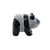 Black Obsidian Panda - Rough and Polished Figurine 