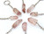 Raw Lithium Quartz Keychain 