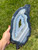 Blue Agate Slab with Druzy Center - Front Polished - No.80 