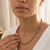 Dainty Faceted Phosphosiderite Gemstone Necklace (3mm Beads) 
