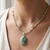 Dainty Faceted Burmese Jade (Jadeite) Gemstone Necklace (3mm Beads) 