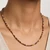 Dainty Faceted Mookaite Gemstone Necklace (3mm Beads) 