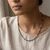 Dainty Faceted Mookaite Gemstone Necklace (3mm Beads) 