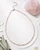 Dainty Faceted Pink Opal Gemstone Necklace (3mm beads) 