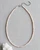 Dainty Faceted Pink Opal Gemstone Necklace (3mm beads) 