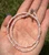 Dainty Faceted Pink Opal Gemstone Necklace (3mm beads) 