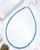 Dainty Faceted Blue Apatite Gemstone Necklace (3mm Beads) 