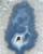 Blue Agate Slab with Quartz Crystal Center - Front Polished - No.84 