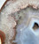 Blue Agate Slab with Druzy Quartz Pocket - Front Polished - No.94 
