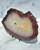 Red Brown Agate Slab with White Quartz Center - Front Polished - No.88 