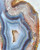 Banded Blue Agate Slab with Druzy Center - Front Polished - No.96 