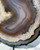 Banded Agate Slab with Quartz Druzy Pocket- Front Polished - No.91 