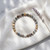 Dendritic Agate Elastic Bracelet - 6mm 