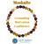 Mookaite Elastic Bracelet graphic listing the intentions grounding, motivation, and confidence with the New Moon Beginnings logo