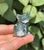 Moss Agate Sitting Cat 