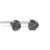 Shungite Raw Stud Earrings - Sterling Silver 