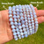Blue Lace Agate Elastic Bracelet - 6mm & 8mm Beads 