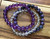 Crown Chakra Elastic Bracelet Set - 6mm and 8mm Beads