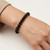 Black Tourmaline Elastic Bracelet - 6mm & 8mm Beads 