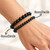 Black Tourmaline Elastic Bracelet - 6mm & 8mm Beads 