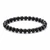 Black Obsidian Elastic Bracelet - 6mm & 8mm Beads 