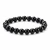 Black Obsidian Elastic Bracelet - 6mm & 8mm Beads 