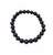Jet Elastic Bracelet - 8mm Beads