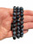 Indigo Gabbro Elastic Bracelet - 8mm Beads