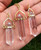 Clear Quartz Polished Point Pendant in Capped Setting