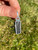 Black Tourmaline Raw Pendant in Bezel Setting - Sterling Silver