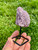 Raw Lepidolite Mica on Metal Stand 