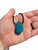 Chrysocolla Pendant with 28 Adjustable Black Cord - Polished Natural Pendant in Drilled Setting