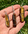 Tigers Eye Polished Point Pendant in Wire Wrapped Setting