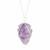 Amethyst Raw Arrowhead Pendant in Wire Wrapped Setting