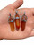 Carnelian Polished Point Pendant in Capped Setting