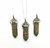 Unakite Polished Point Pendant in Capped Setting