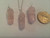 Rose Quartz Raw Point Pendant in Wire Wrapped Setting