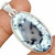 Dendritic Opal Polished Oval Pendant in Bezel Setting - Sterling Silver - 1827